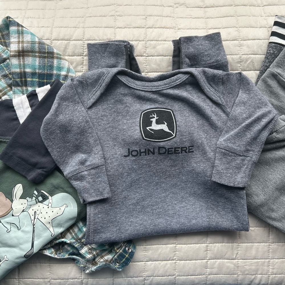 Baby Boy 12month 5 Piece Mixed Clothing Lot John Deer Carter’s Tommy Bahamas +
